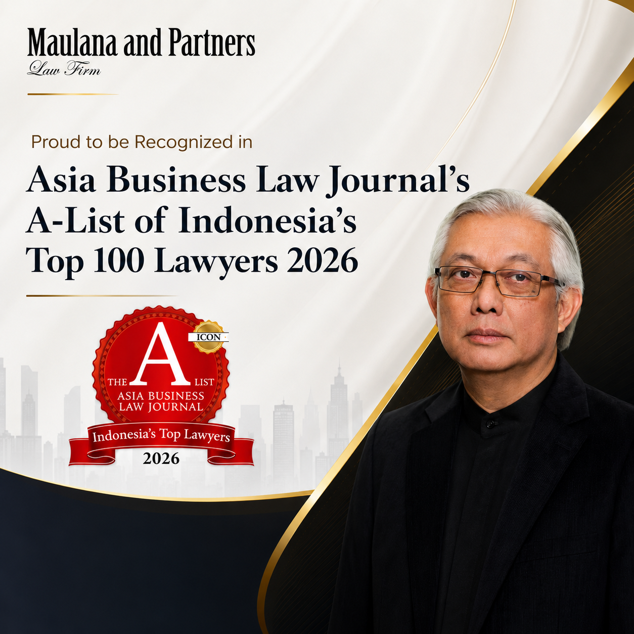 Insan Budi Maulana Recognized as Top 100 Lawyers by the Asia Business Law Journal