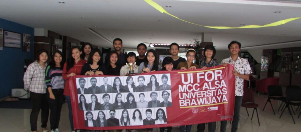 Sponsor for the ALSA Faculty of Law, Universitas Indonesia at National Moot Court Competiton Universitas Brawijaya